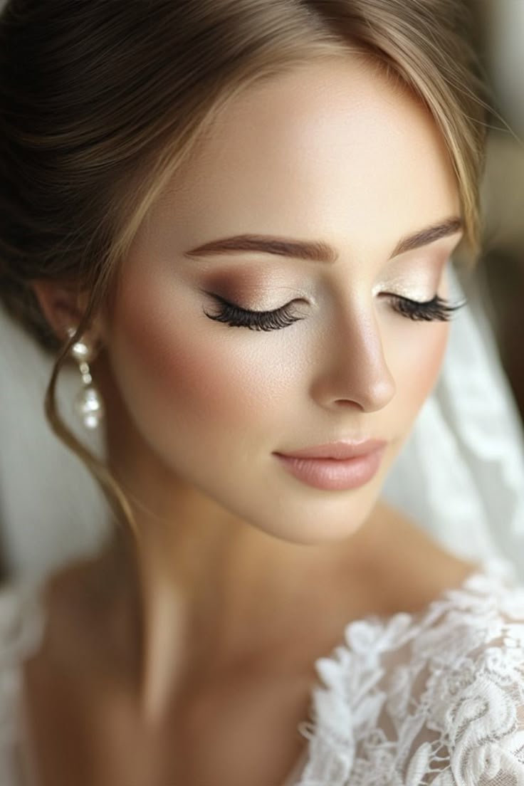 Элегантный свадебный макияж